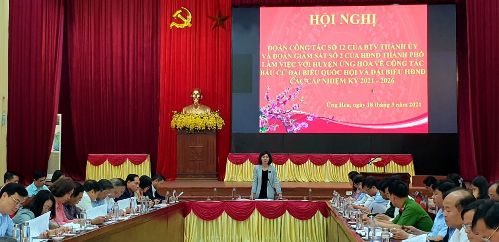 Huyện Ứng Hòa cần tăng cường kiểm tra, hướng dẫn để công tác bầu cử được thực hiện đúng quy định