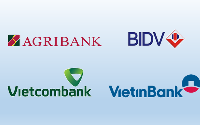 Big4 gồm Vietcombank, VietinBank, Agribank, BIDV công bố lãi suất dao động từ 0,1% - 5,6%/năm 