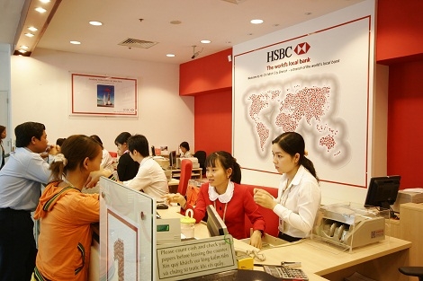 HSBC niêm yết lãi suất các kỳ hạn dao động từ 0,1-2,75%/năm 