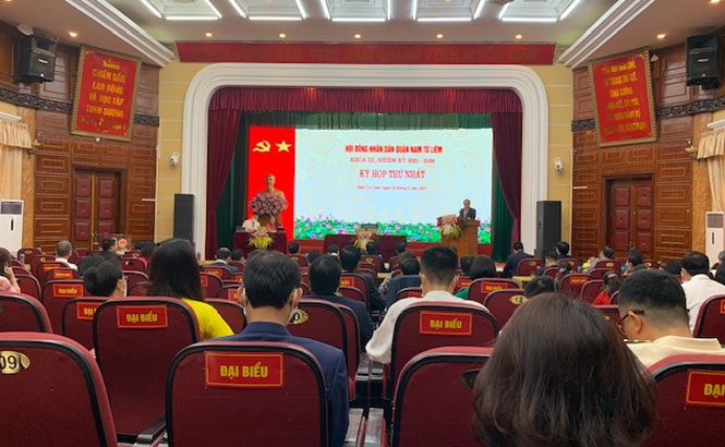 Đồng chí Nguyễn Huy Cường được bầu làm Chủ tịch UBND quận Nam Từ Liêm