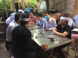 Ủy ban MTTQ Việt Nam TP Hà Nội thăm hỏi, hỗ trợ 4 gia đình nạn nhân vụ sập giàn giáo