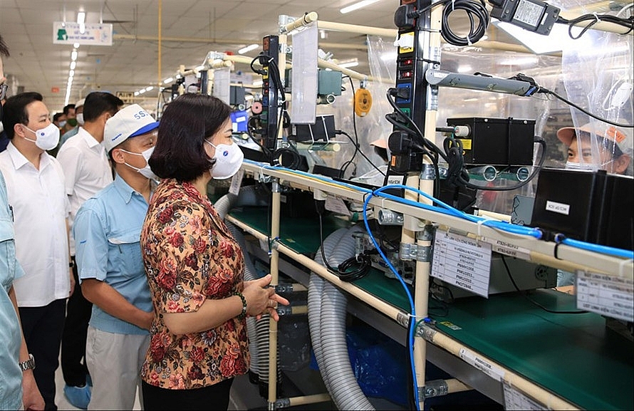 Để mô hình “3 tại chỗ” tại các Khu Công nghiệp, Khu Chế xuất tại Hà Nội hiệu quả
