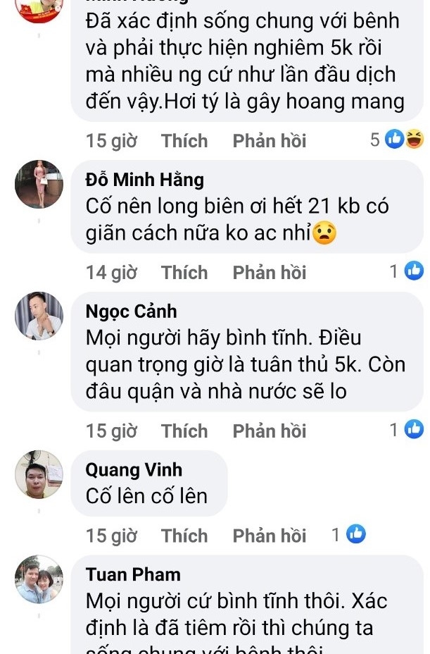 Cộng động mạng kêu gọi mọi người bình tĩnh tuân thủ các biện pháp phòng, chống dịch, không gây hoang mang