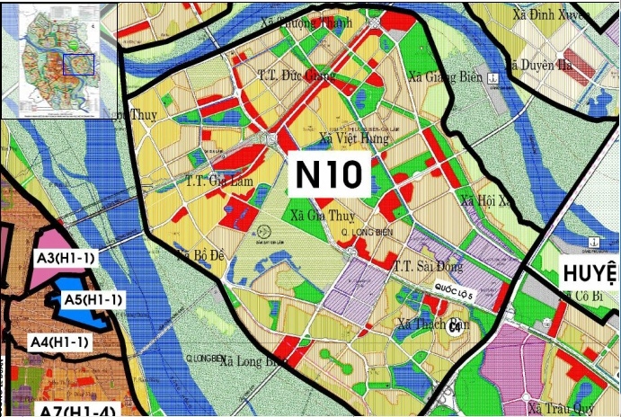 Phê duyệt điều chỉnh cục bộ quy hoạch phân khu đô thị N10 quận Long Biên