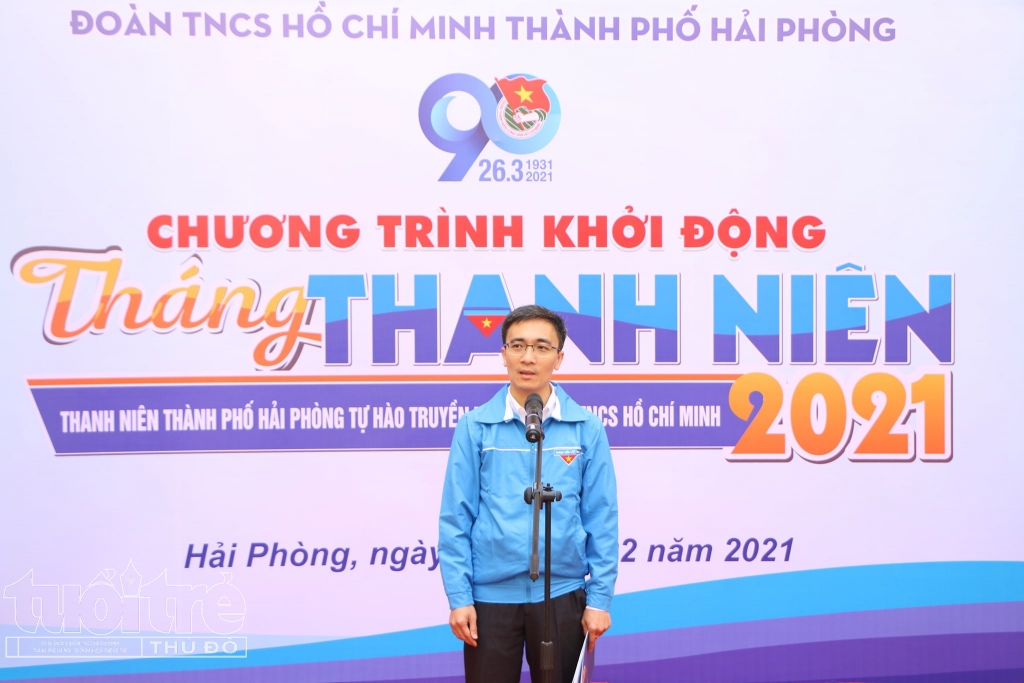 Đồng chí Đào Phú Thùy Dương, Ủy viên BCH Trung ương Đoàn, Ủy viên Thành ủy, Bí thư Thành đoàn, Chủ tịch Hội LHTN Việt Nam thành phố Hải Phòng