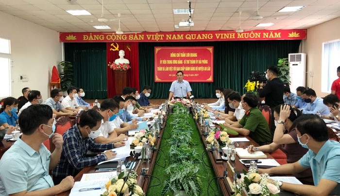 Quang cảnh buổi làm việc - Haiphong.gov.vn