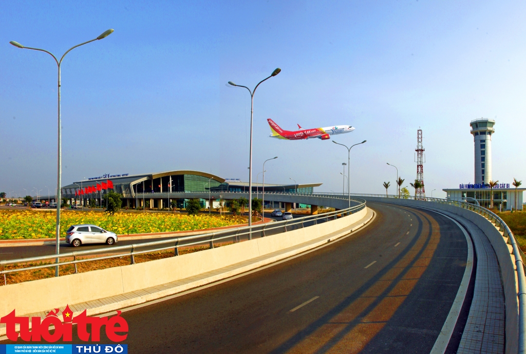 Sân bay quốc tế Cát Bi  Hải Phòng được đầu tư hiện đại (Ảnh Vũ Dũng)