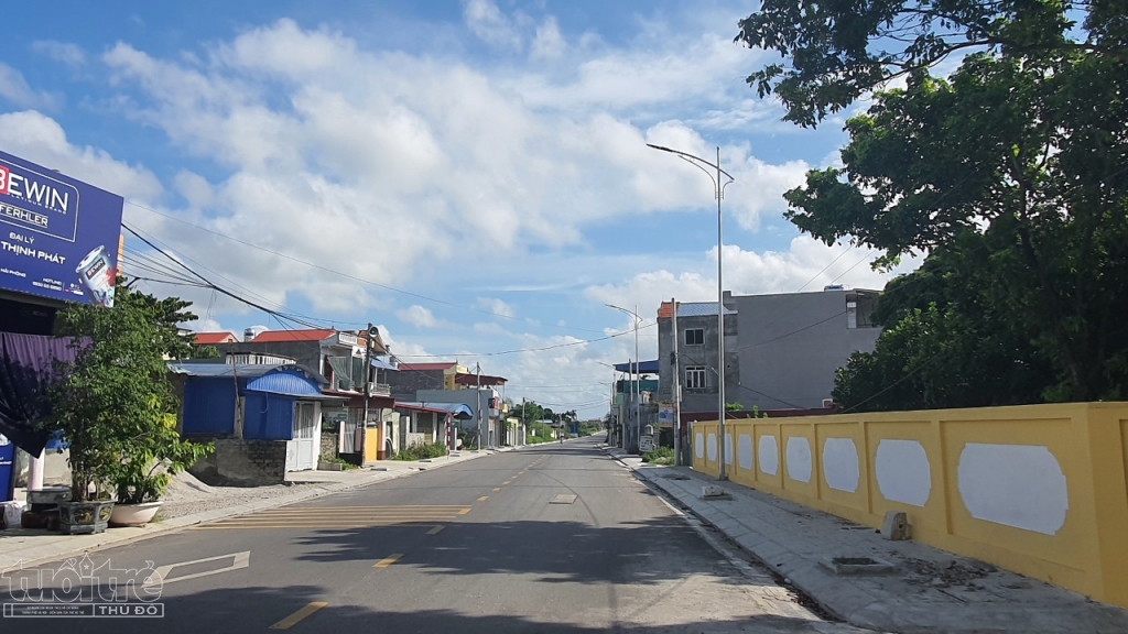 Đường giao thông tại xã Tân Dân, huyện An Lão, Hải Phòng vừa được đầu tư xây dựng