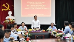 Bộ trưởng Nguyễn Hồng Diên kiểm tra tiến độ dự án Nhiệt điện Thái Bình 2