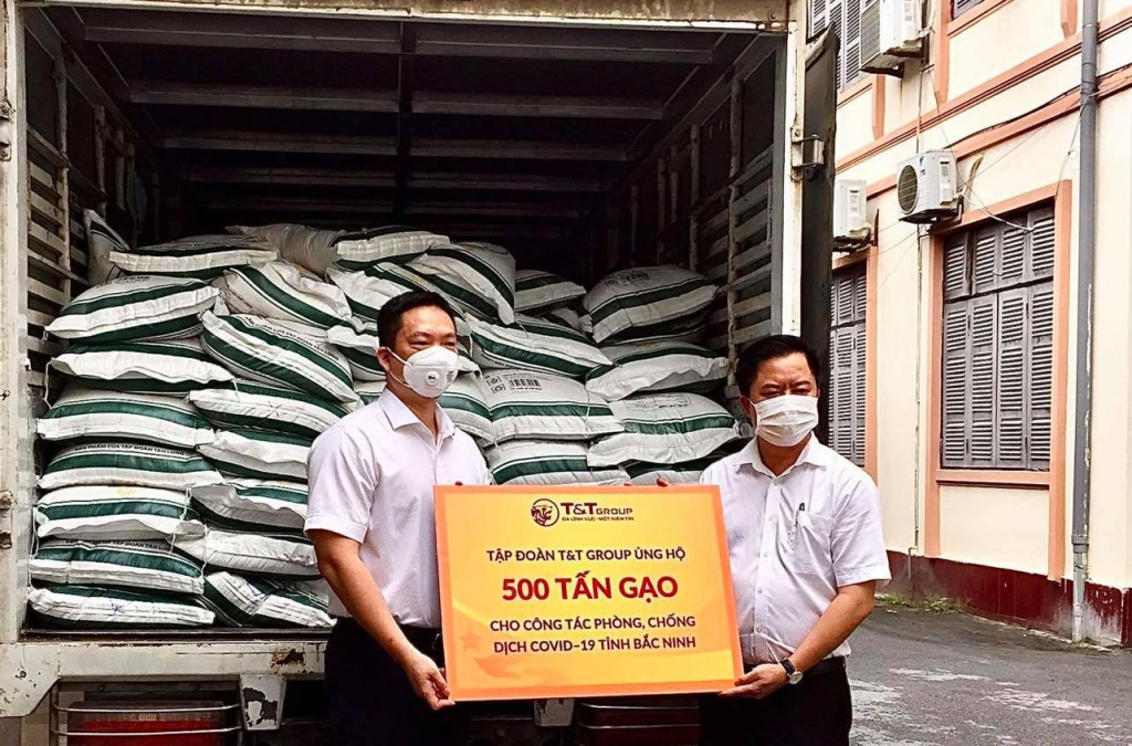 T&T Group ủng hộ 1.000 tấn gạo tình nghĩa và 5 tỷ đồng cho Bắc Giang và Bắc Ninh chống dịch
