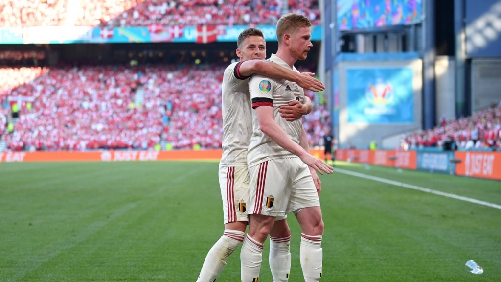 De Bruyne tỏa sáng, đội tuyển Bỉ vượt qua vòng bảng Euro 2020