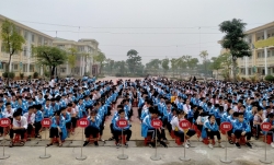 Gần 1.500 học sinh trường THCS Ngũ Hiệp được tuyên truyền ATGT
