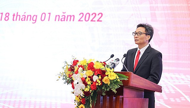 Phó Thủ tướng Vũ Đức Đam: Cổng Thông tin điện tử Chính phủ không chỉ đơn thuần là một cơ quan thông tin của Chính phủ mà là một bộ phận cấu thành rất quan trọng trong hệ thống thông tin tuyên truyền chung của Đảng, Nhà nước. Ảnh: VGP/Nhật Bắc