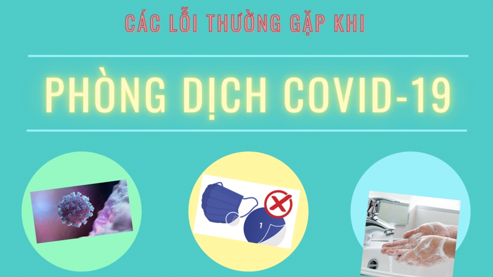 Infographic: Các lỗi thường gặp khi phòng dịch Covid-19