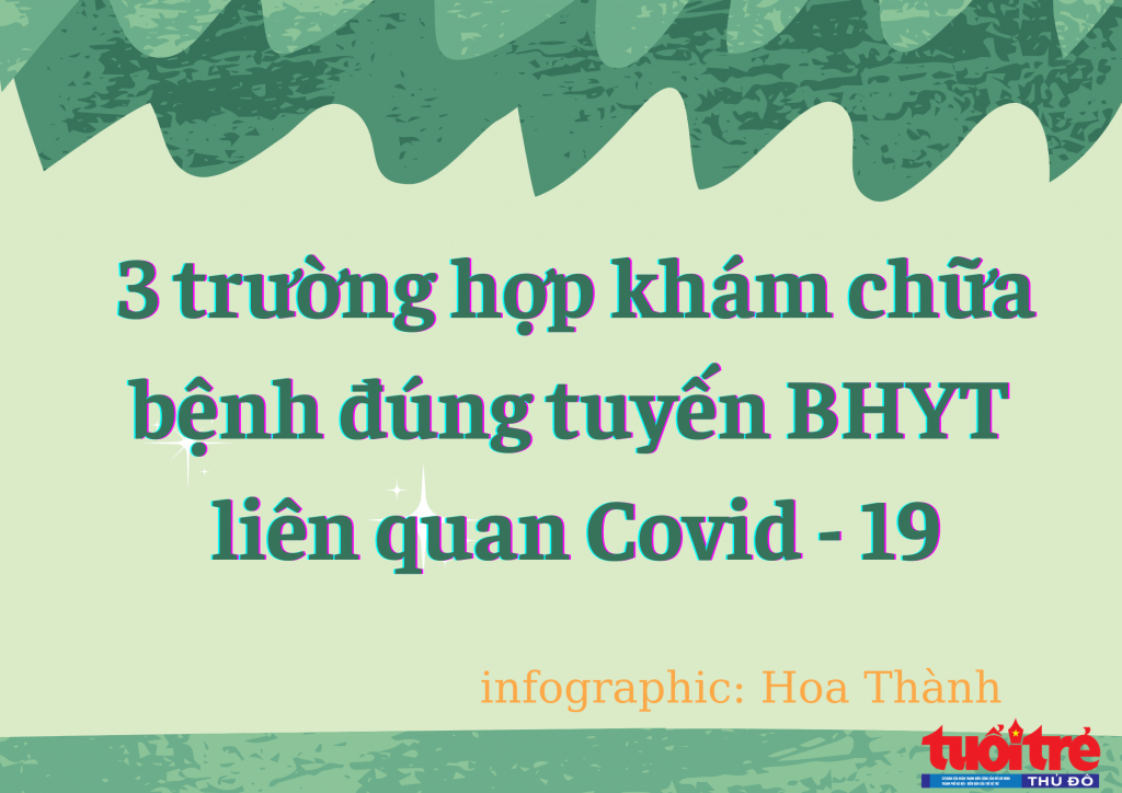 infographic: 3 trường hợp khám chữa bệnh đúng tuyến BHYT liên quan Covid - 19