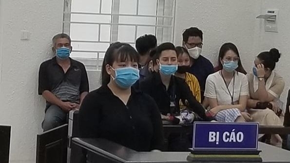 Bị cáo Linh tại phiên tòa