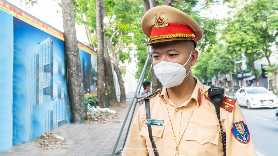 Thượng úy Nguyễn Hải Anh, cán bộ Đội CSGT số 3