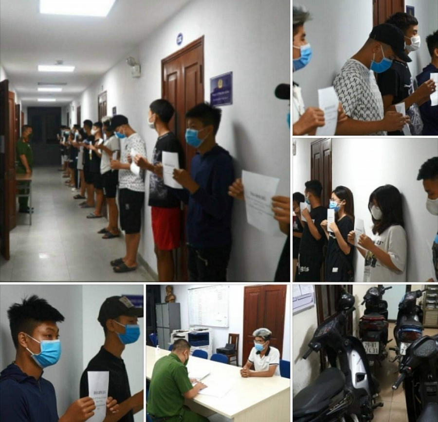 Các đối tượng và phương tiện sử dụng để gây rối hiện đang được tạm giữ để xử lý nghiêm