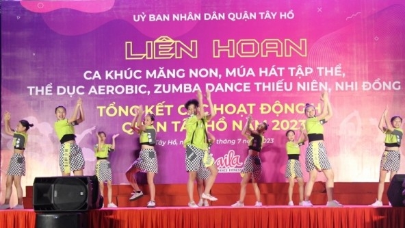 Quận Tây Hồ (Hà Nội): Sôi động liên hoan hát múa tổng kết hè 2023