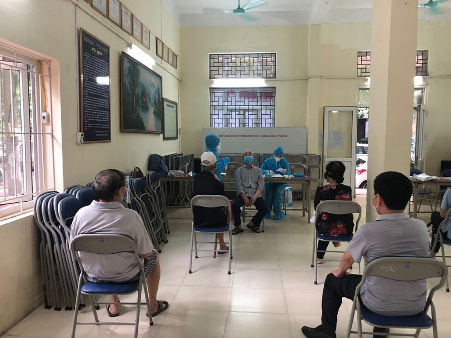 Phường Vĩnh Phúc tổ chức xét nghiệm Phường Vĩnh Phúc tổ chức xét nghiệm