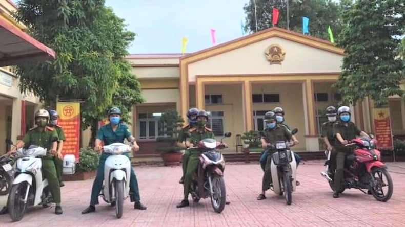 Công an xã Phương Tú, huyện Ứng Hoà  triển khai phương án tuần tra, kiểm soát