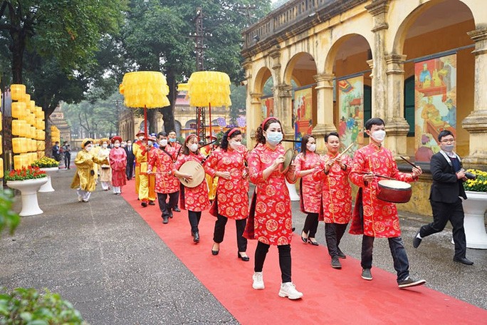 Nghi lễ cung đình trong dịp Tết nguyên đán tại Hoàng thành Thăng Long - Ảnh: Hoàng thành Thăng Long