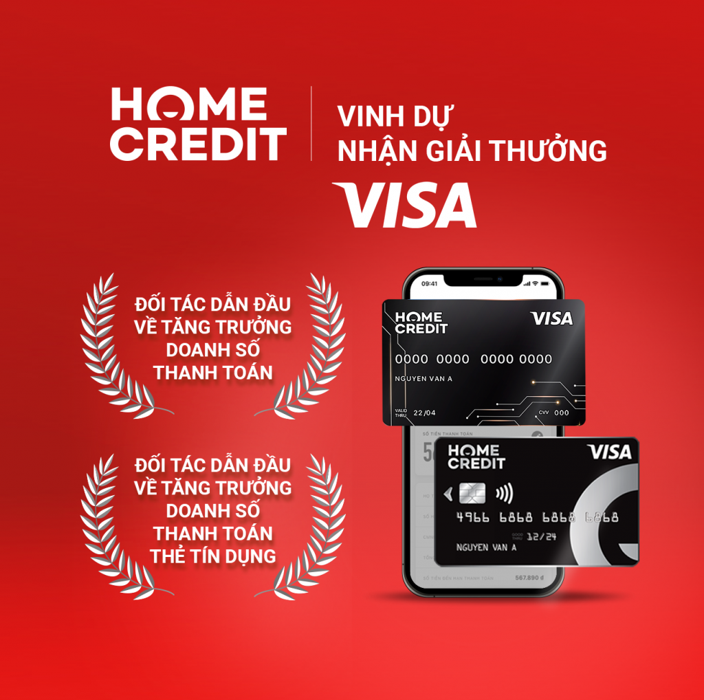 Home Credit giành được hai giải thưởng của Visa Award 2021