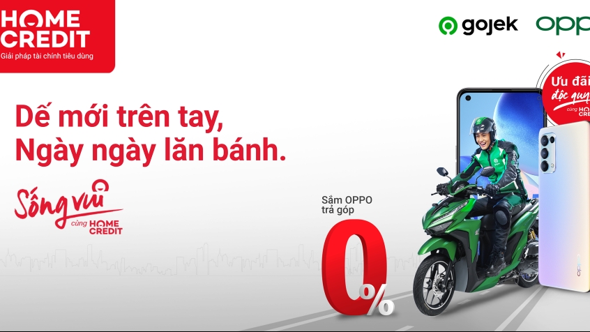 Home Credit ưu đãi đặc biệt dành riêng cho đối tác tài xế Gojek