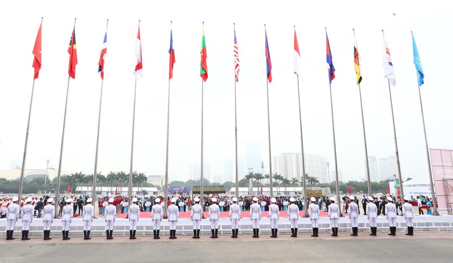 Trang trọng, uy nghiêm lễ thượng cờ tại SEA Games 31