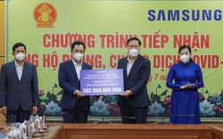 Samsung Việt Nam trao tặng gần 11 tỷ đồng cho tỉnh Thái Nguyên phòng, chống Covid -19