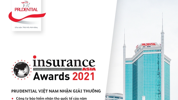 Prudential Việt Nam nhận giải thưởng kép tại Insurance Asia Awards 2021