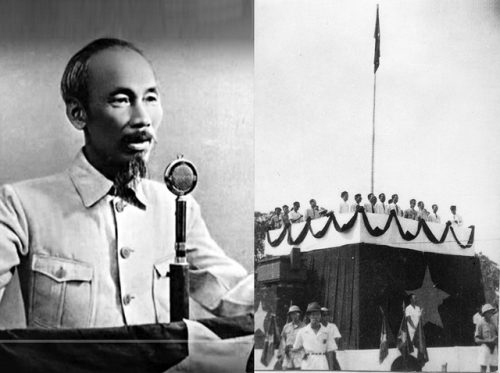 Chủ tịch Hồ Chí Minh đọc bản “Tuyên ngôn Độc lập” ngày 2/9/1945 (Ảnh: Tư liệu/TTXVN)