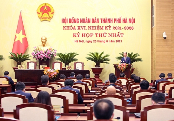 kỳ họp thứ nhất Hội đồng nhân dân thành phố Hà Nội khóa XVI