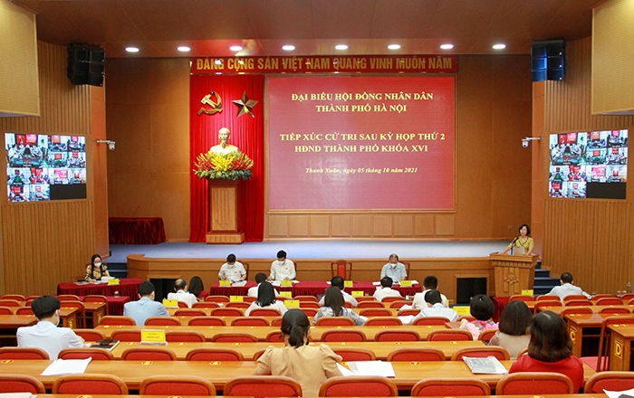 Đại biểu HĐND Thành phố tiếp xúc cử tri quận Thanh Xuân