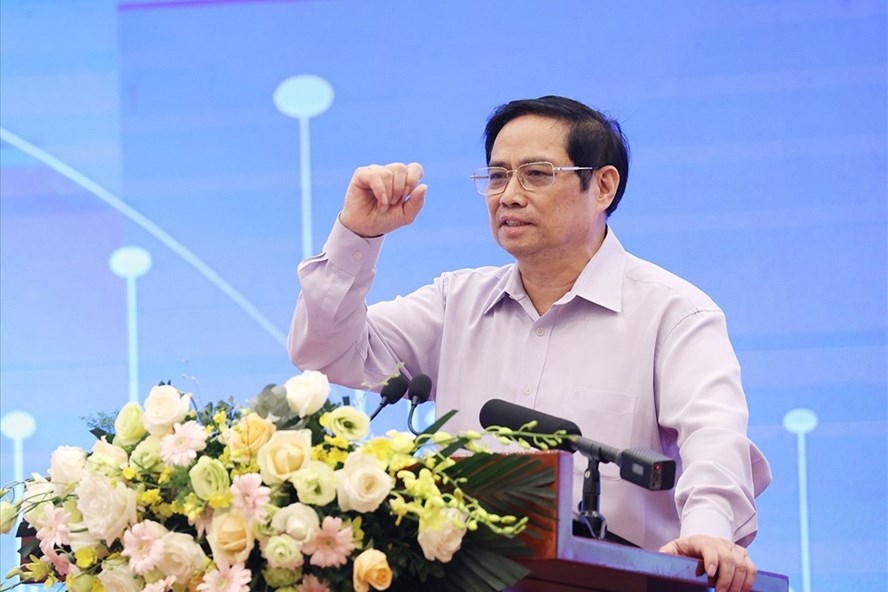 Thủ tướng Chính phủ Phạm Minh Chính phát biểu kết luận tại hội thảo.