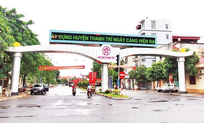 Huyện Thanh Trì nằm trong đề án phát triển lên quận của Hà Nội