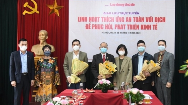 Giao lưu trực tuyến "Linh hoạt thích ứng an toàn với dịch để phục hồi, phát triển kinh tế"