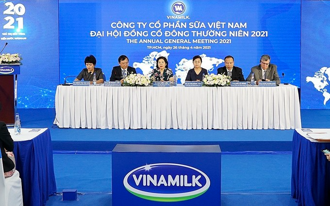 Đại hội cổ đông Vinamilk diễn ra sáng 26/4. Ảnh: VNM.