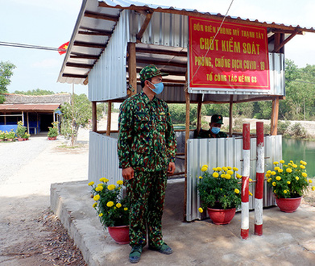 Một chốt biên giới ở Long An, ngăn ngừa người nhập cảnh trái phép từ Campuchia