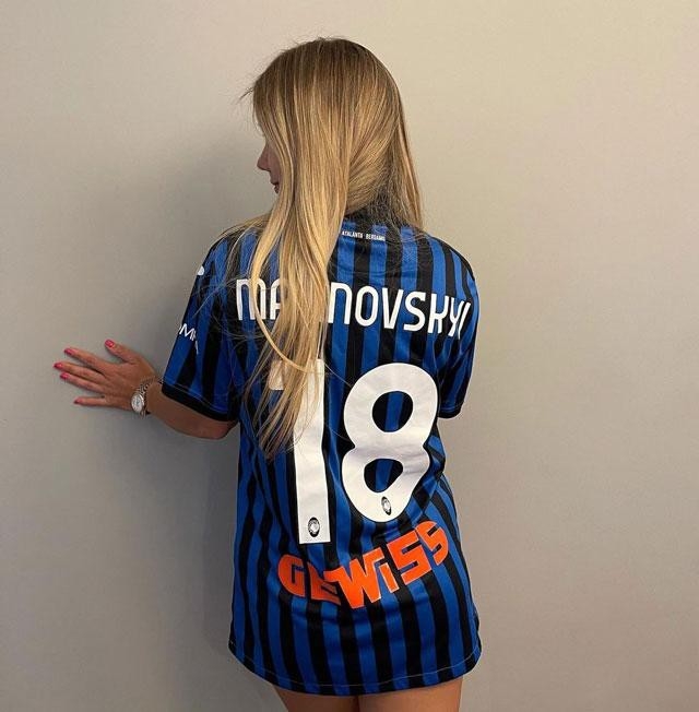 Roksana Malinovska, bạn gái của tiền vệ Ruslan Malinovskyi – Đội tuyển Ukraine.