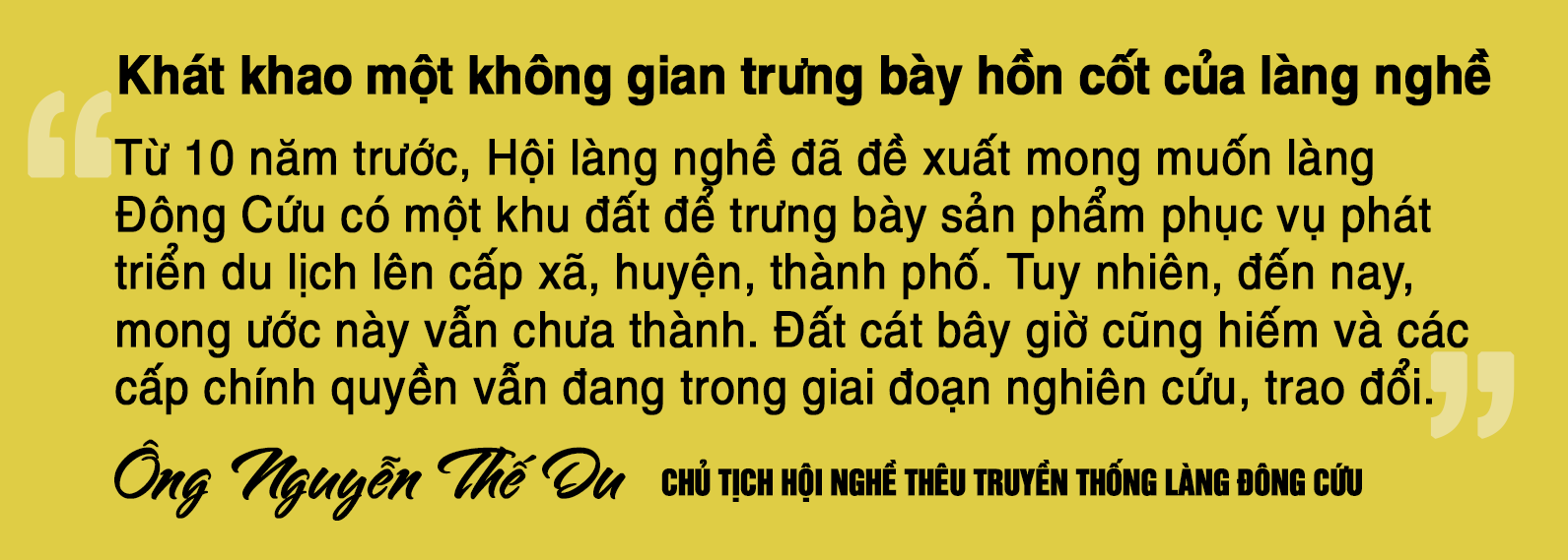 Hồn cốt làng nghề và công cuộc mở thị trường cho giá trị di sản