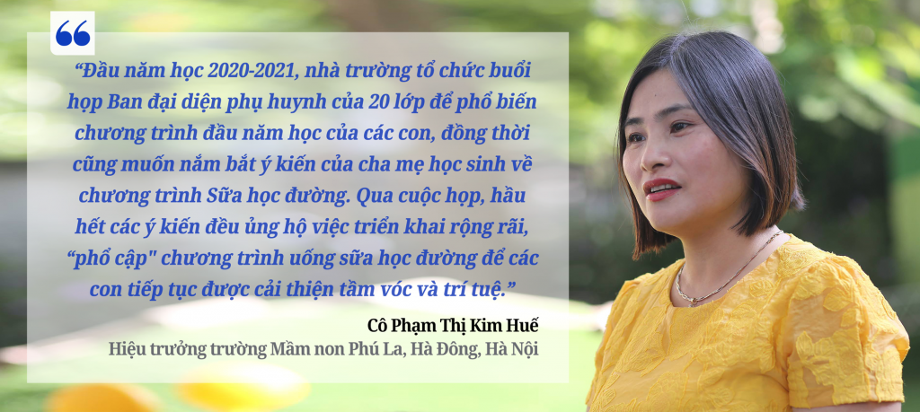 Nhờ phổ cập sữa học đường trẻ có sự cải thiện về chất