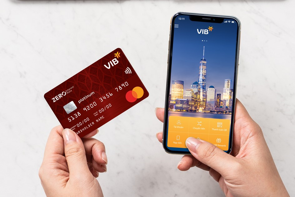 Mua sắm tự động chuyển đổi trả góp 0% lãi suất với thẻ VIB Zero Interest Rate