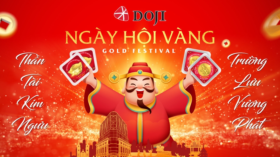 Cơ hội trúng ngay hàng chục lượng vàng trong “Ngày hội Vàng” tại DOJI Tower