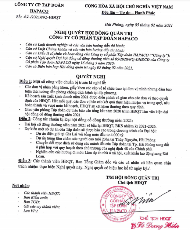 Tập đoàn Hapaco đầu tư loạt dự án hàng nghìn tỷ đồng: Liệu có đủ năng lực tài chính?