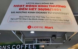 Lotte Mart tuyên bố đóng cửa một siêu thị ở Hà Nội