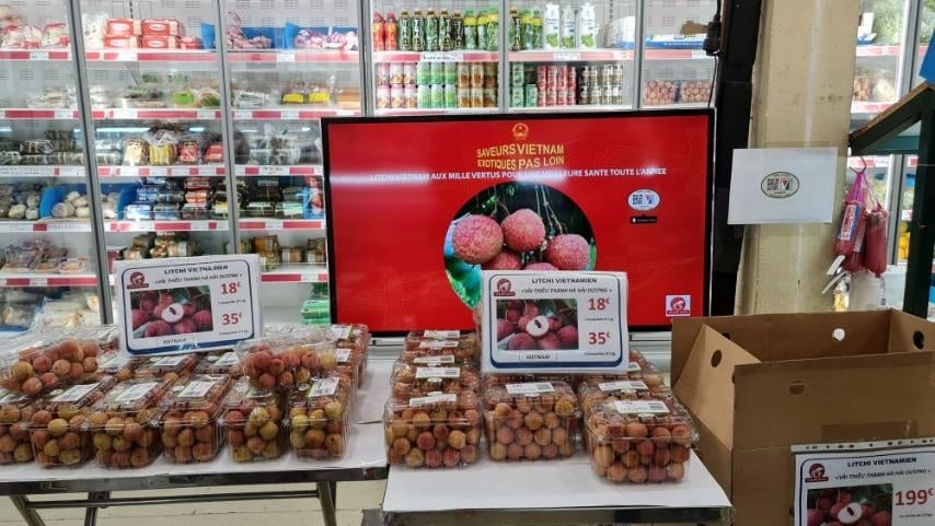 Người dân ở Pháp chuộng vải thiều Việt Nam