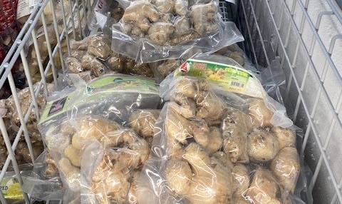 Gừng đông lạnh Việt Nam bán 220.000 đồng/kg tại Australia