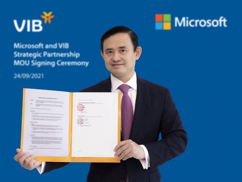 VIB và Microsoft Việt Nam bắt tay hợp tác chiến lược