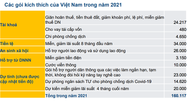 Việt Nam vẫn còn dư địa tương đối lớn cho các gói kích thích kinh tế